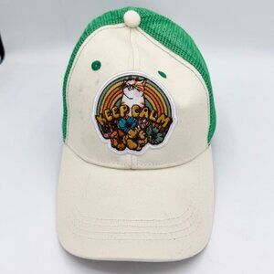 Keep Calm Cream and Green Trucker Hat - NWT